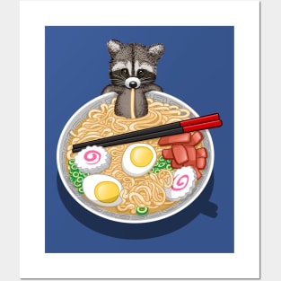 Raccoon Ramen Posters and Art